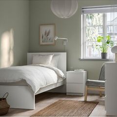 IKEA Malm white single bed