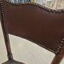 Small Antique beechwood walnut stained  small bistro chair circa 1910 Image 9