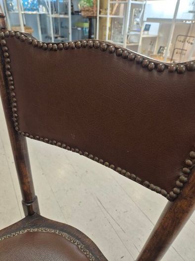 Small Antique beechwood walnut stained  small bistro chair circa 1910