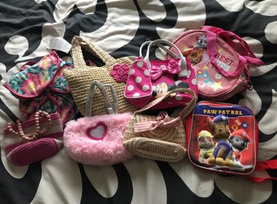 Girls handbags including Paw Patrol and Minnie Mouse