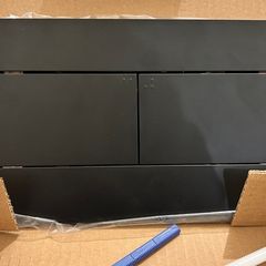 WC flush push plate black colour
