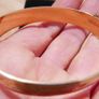 Vintage 9ct Yellow Gold Floral Pattern Bangle Bracelet Vintage 28,4g Image 4