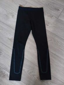 Kipsta black sports leggings - age 10 years
