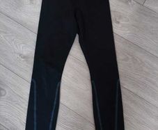 Kipsta black sports leggings - age 10 years