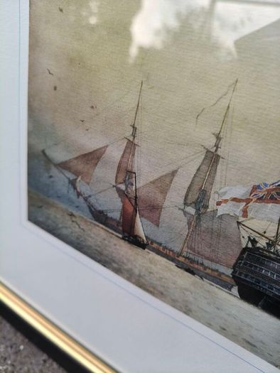 2 x Framed Ship prints