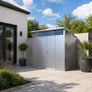 8x6 Palladium Steel Garden Shed Modern Styling Image 2