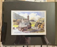 St. Kevin's Kitchen, Glendalough, Co. Wicklow - Mounted art print