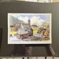 St. Kevin's Kitchen, Glendalough, Co. Wicklow - Mounted art print