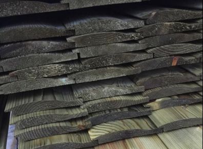 5in pressure treated barrel board