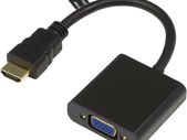 New HDMI In Male to VGA Out Female Video Converter Adapter for TV Monitor #347