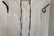 [Clothes for adults] Short sleeved blouse, elegant black &amp; white, Mohito, size 38 / Medium