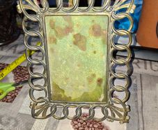Antique Art Nouveau Photo Frame, This type of frame is characteristic of the Art Nouveau period, often dating from around 1890 to 1910, Postage Available