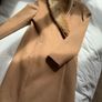 Stunning Monsoon London camel tan wool coat with faux fur collar Size 12 Image 7
