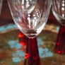 Vintage Artland Prescott Ruby Wine Glasses Image 3