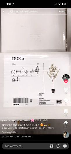 ikea artificial plant