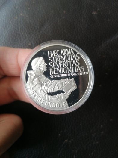 1990 Netherlands Silver Proof 25 ECU Coin
