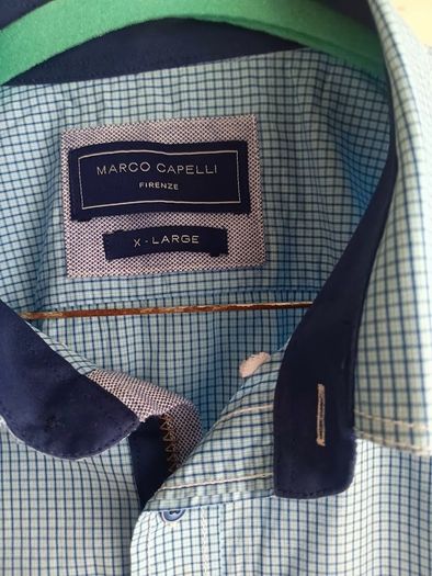 Marco Capelli Firenze Blue Check Shirt