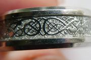 Celtic Dragon Tungsten Ring size S