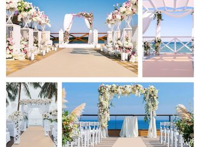 Wedding Carpet Runner -  Champagne