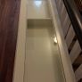 Console side board table white with glass top Image 3