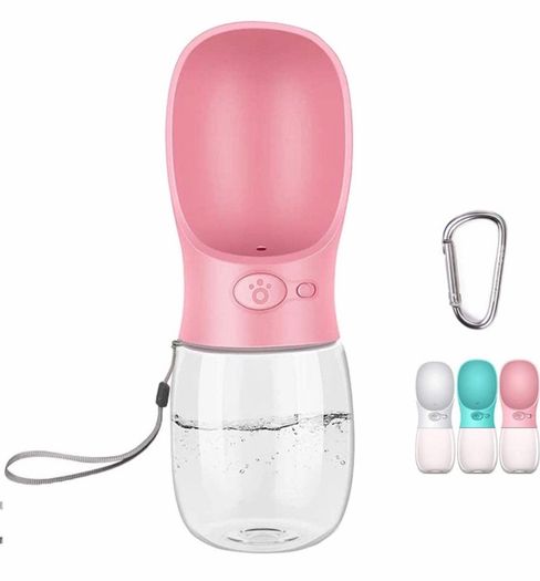 Portable Dog Water Bottle, 350/550ml Dog Walking Travel Bottle Puppy Water Leak Proof Drinking Dispenser Food Grade Dog Hot Water Drink Bottle (MULTIPLE SIZES/COLOURS)