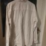 Mens Next pure white, cotton long sleeve shirt. Like new. Image 7