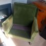 Green velvet plush armchair, D18 Cabinteely Image 3