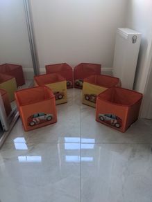 Boys bedroom/playroom storage boxes
