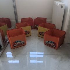 Boys bedroom/playroom storage boxes