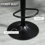Adjustable Bar Stools Set of 2 Counter Height Barstools Dining Chairs 360 Swivel Image 4