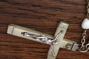 Vintage White Rosary beads from Loudres