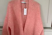Knitwear designer Knit-Ted mixed fabric wool and alpaca and acrylic soft cardigan in a candy pink colour BRAND NEW
