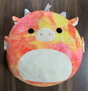 Celestina the Red Tie Dye Dragon 16 inch Large Squishmallow