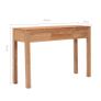 Console Table 110x35x75 cm Solid Teak Wood Image 8