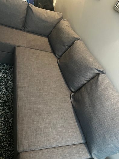 Grey Corner Sofa Bed with Storage - Excellent Condition