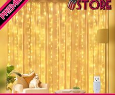 200 LED 2m x 2m USB String lights Indoor Outdoor Waterproof Warm White Hanging Window Lights with Hooks (FREE POSTAGE)