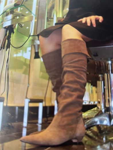 Duo Boots - black suede long boots