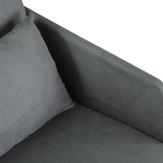 Faux Suede Single Sofa bed W/Pillow (FREE SHIPPING)
