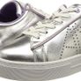 Armani Exchange Womens Mina with Perforated Side Logo Sneaker, Silver+Purple, UK 2, EU 35, US 4 Image 8