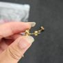 Lynott Heart Diamante Earring in Gold Colour Image 3