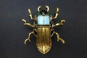 Beetle Scarab Brooch Pin