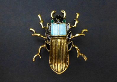 Beetle Scarab Brooch Pin