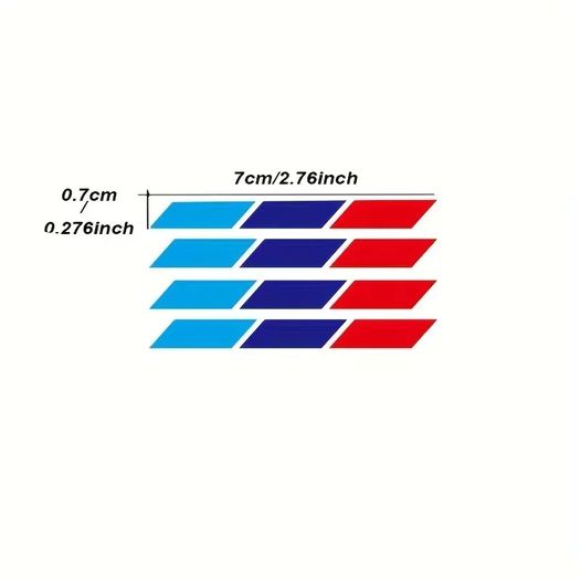 4x For BMW M Performance Vinyl Stripe Decals for G20 G30 E90 E92 F30 3 5 Series 320i 330i 335i Car Styling Racing Stripes