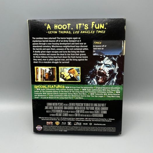 Return Of The living Dead Part II (1988) - US Region A Blu-ray - Scream