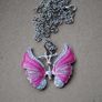 Necklace with Enamel Butterfly Pendant Image 4