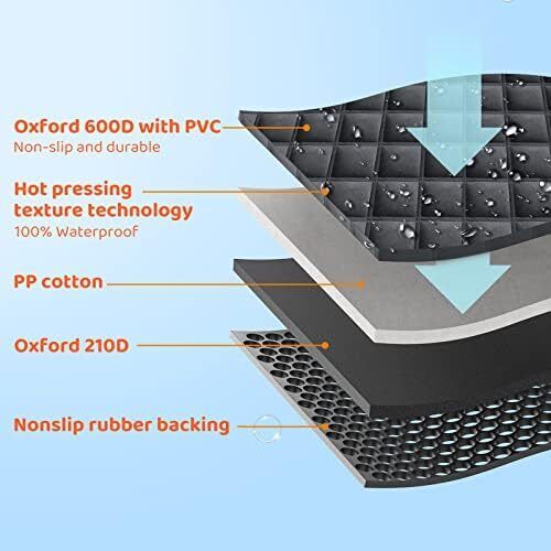Dog Hammock for Car Back Seats with Side Protection and Mesh Visual Window, Durable Scratch Proof and Waterproof Pet Seat Cover for Cars/Trucks/SUV, 135 x 148 cm, Black&Orange