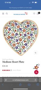 Nicholas Mosse medium heart shaped plate