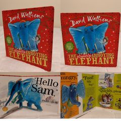 The Slightly Annoying Elephant By David Walliams  Hardback Board Book