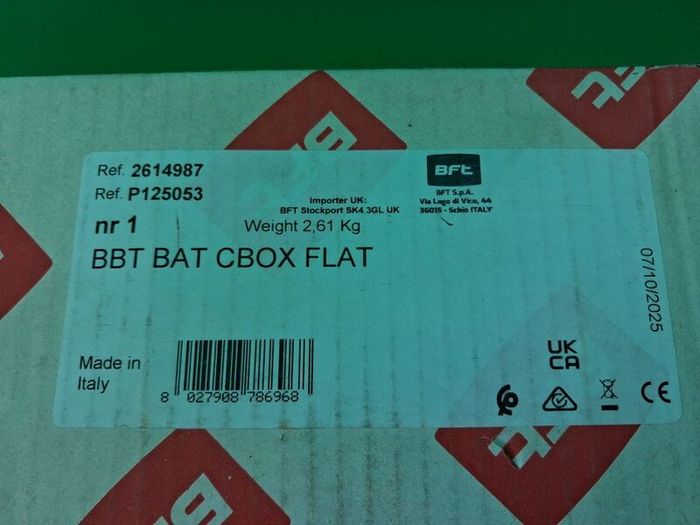 Postage - Bft 2614987 - Bbt Bat Cbox Flat Battery Box