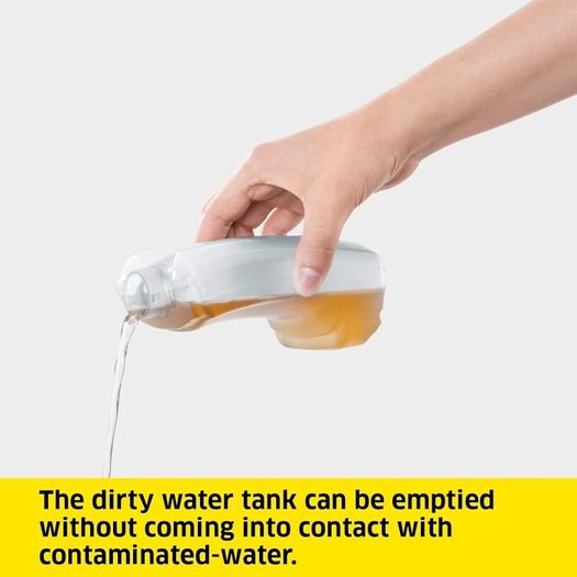WV 1 Window Vac, Condensation Removal, Battery Running Time: 20 min, LED Display for Battery Status, Dirty Water Tank: 100 ml, Weight: 0.5 kg